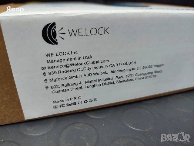 Умна ключалката Welock, снимка 2 - Други стоки за дома - 54318604