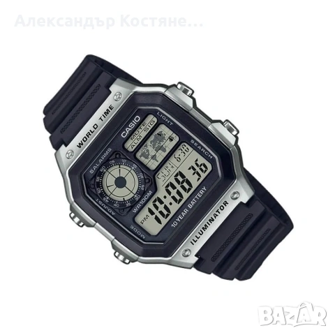 Нов часовник Casio AE-1200WH-1CVEF - гаранция, снимка 2 - Мъжки - 55213806