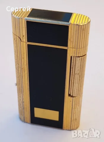 Запалка Zippo Contempo употребявана черно-златна от 80-те