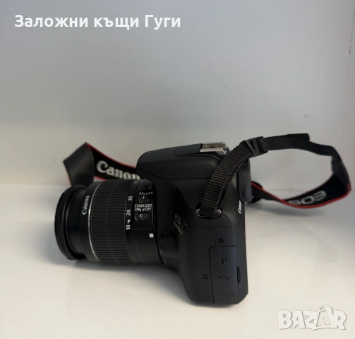 Фотоапарат Canon EOS 2000D + обектив Canon EF-S 18-55mm f/3.5-5.6 IS, снимка 3 - Фотоапарати - 54970537