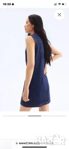 Дънкова рокля H&M, снимка 2 - Рокли - 54444817