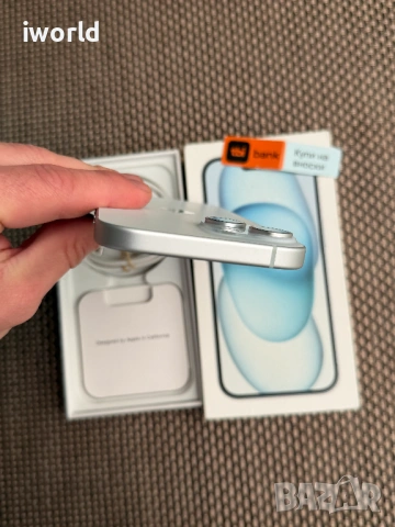 256GB❗️100% battery 🔋 IPhone 15 Blue ❗️Лизинг от 19€/м ❗️КАТО НОВ❗️, снимка 7 - Apple iPhone - 54740124