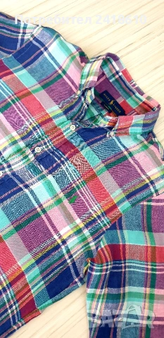 POLO Ralph Lauren Len/ Лен Slim Fit Mens Size S  ОРИГИНАЛ! Мъжка Ленена Риза., снимка 8 - Ризи - 54465315