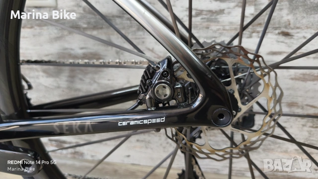 Карбонов шосеен велосипед Seka Spear RDC Dura-Ace Di2 Powermeter Elitewheels | M, снимка 15 - Велосипеди - 55237098