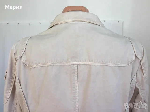 М размер Оригинално MONCLER Дамско Яке Монклер Бежово Дънково 100% Памук, снимка 4 - Якета - 55407567