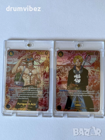 One Piece - Portgas.D.Ace & Sabo SEC Cards