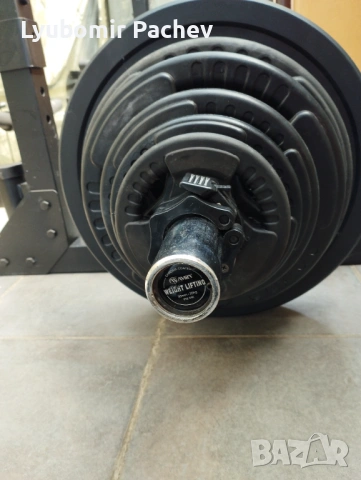 Олимпийски Лост 220 см, 20 кг + Тежести – общо 127.5 кг олимпийски размер, снимка 3 - Фитнес уреди - 54188926