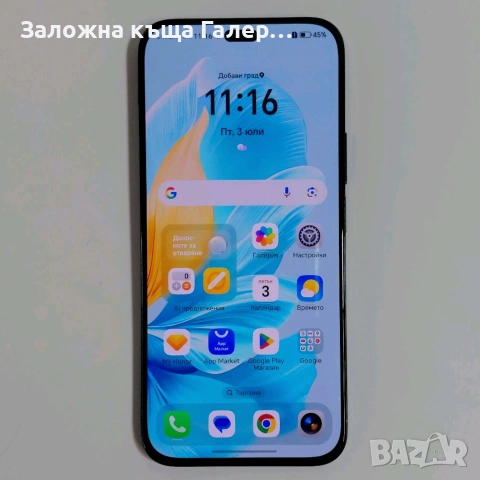 Смартфон Honor 200 Lite 8GB/256GB – отлично техническо състояние, снимка 3 - Huawei - 55186783
