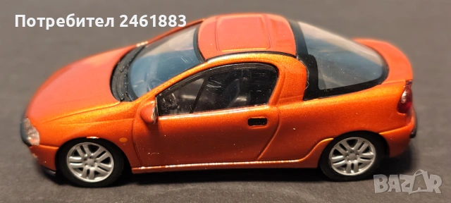 1/43 Schuco метална колекционерска количка Българска Opel Tigra, снимка 2 - Колекции - 54151699