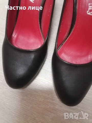 38н.Елегантни дамски обувки, ток 8 см, стелка 24,5 см. , снимка 3 - Дамски елегантни обувки - 54208059
