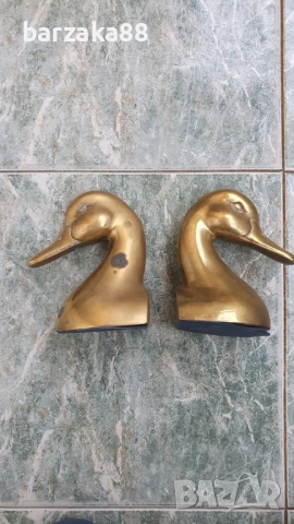 Бронзови стопери за книги Патки Пате, снимка 4 - Колекции - 54283408