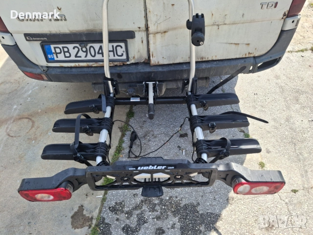 Багажник за колела за теглич за 3 велосипеда 