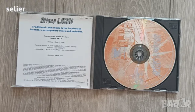 Sauveur Mallia ‎– Ritmo Latino Оригинален диск  Издание 🇫🇷 FRANCE 2002г  Стил:Latin Pop, Salsa, Me, снимка 2 - CD дискове - 55573944