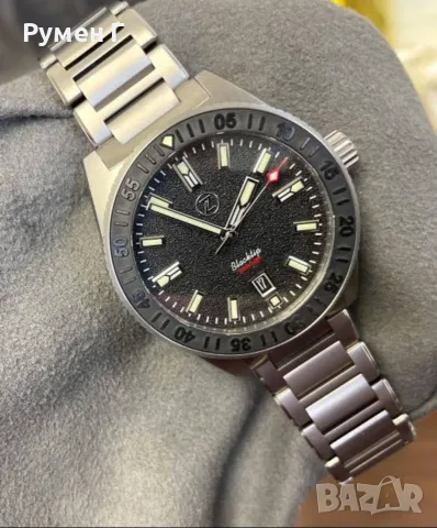 Zelos Blacktip automatic 200m Titanium "Coal Black" - пълен kомплект, перфектен