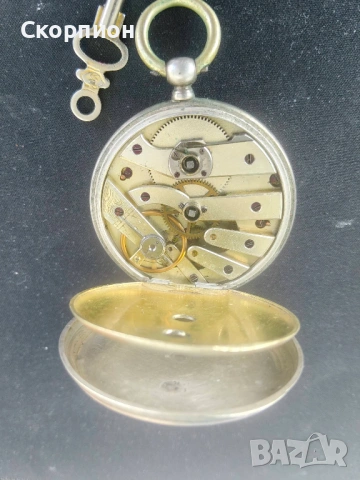 Швейцарски СРЕБЪРЕН джобен часовник - ПРОМОЦИЯ, снимка 9 - Джобни - 48835206