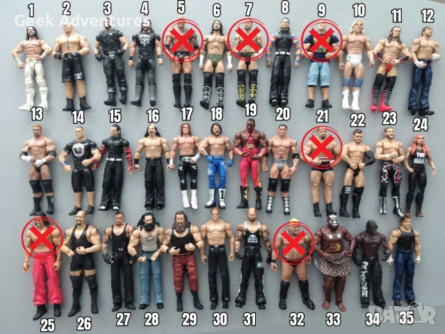 Кечисти Екшън Фигурки WWE Pro-Wrestling Кеч Играчки John Cena Randy Orton Brock Lesnar 3/3