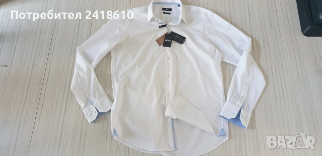 Hugo Boss Cotton Regular Fit Cotton Mens Size 40 / 15 /3/4 НОВО! ОРИГИНАЛ! Мъжка Риза!