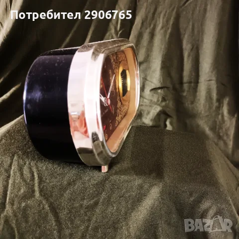Часовник будилник работещ, снимка 4 - Антикварни и старинни предмети - 55478433