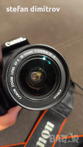 Canon EOS 1100D + зарядно и обектив 18-55, снимка 8 - Фотоапарати - 54706364