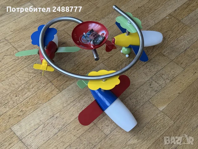 Лампа за детска стая със самолети и животни, снимка 7 - Детски нощни лампи - 55425467