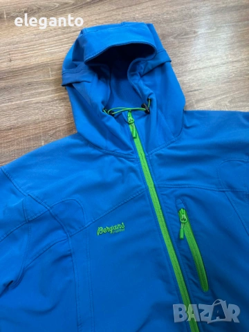 Мъжко яке BERGANS OF NORWAY Men 1558 Kjerag Flex SoftShell Windstopper Jacket , L размер , снимка 5 - Якета - 53976609