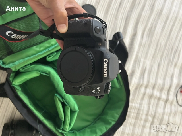 Продавам комплект Canon EOS 77D + Canon EF 100mm f/2.8 Macro USM + Yongnuo Ring Flash, снимка 5 - Фотоапарати - 55433132