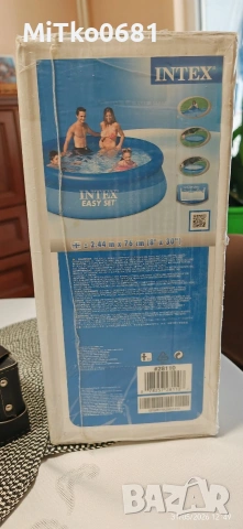 Продавам басейн INTEX Easy Set - Надуваем басейн 244 х 76 см., снимка 2 - Други - 54726599