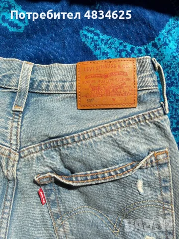 Levi's Premium 501 къси дънки - Размер 24" (XS) - Винтаж стил - Размяна възможна, снимка 7 - Къси панталони и бермуди - 55295834