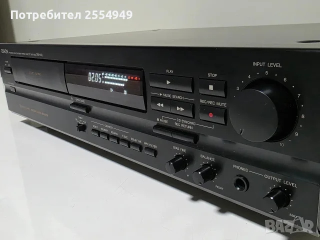 Стерео касетен дек Denon DRS-640 – Хоризонтално зареждане (CD тип), снимка 4 - Декове - 55441283