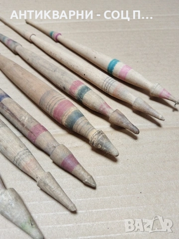 Комплект Соц Стари Вретена За Прежда. НОМЕР 1229., снимка 4 - Антикварни и старинни предмети - 54010276