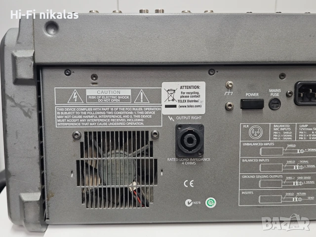професионален активен мишпулт стъпало усилвател активен миксер DYNACORD PowerMate PM 1000-2, снимка 9 - Ресийвъри, усилватели, смесителни пултове - 55045222