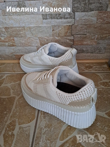 Маратонки на платформа. Номер 37,стелката е 24см. , снимка 2 - Маратонки - 54167601