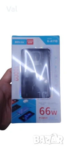 Преносима батерия 10000mAh 66W K-A110, снимка 3 - Външни батерии - 54785720