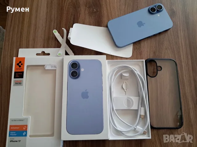 Продавам IPhone 17 256 GB 100%батерия 24м. гаранция