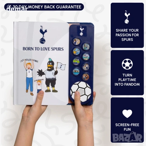 Детска футболна книжка и играчка за фенове на Tottenham Spurs (Suns to Love Spurs), снимка 2 - Образователни игри - 55011428