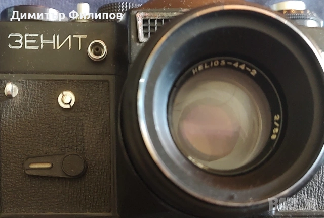 класически съветски огледално-рефлексен фотоапарат (SLR) Зенит ЕТ Zenit ET). С обектив Helios-44., снимка 4 - Обективи и филтри - 54674446