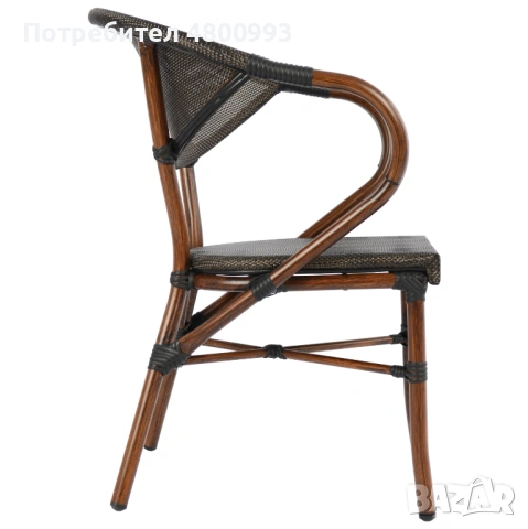 Удобен и модерен стол за лятна градина - алуминиева конструкция с текстилен за плаж, басейн, снимка 3 - Столове - 54238869