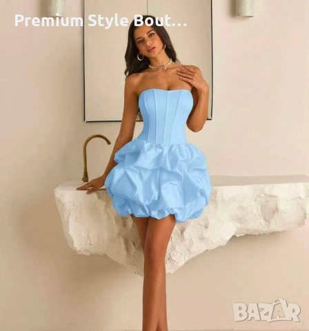 Дамска рокля от сатен, снимка 4 - Рокли - 54122072