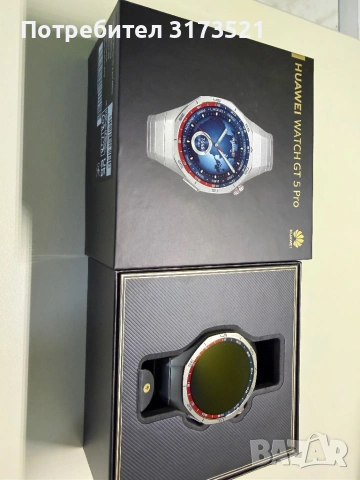 смарт часовник huawei gt 5 Смарт часовник Huawei Watch GT 5 Pro, 46mm, Titanium Case, Titanium Strap, снимка 2 - Смарт гривни - 54750446