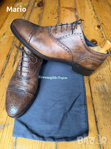 ERMENEGILDO ZEGNA мъжки обувки 43.5, снимка 3 - Официални обувки - 54571359