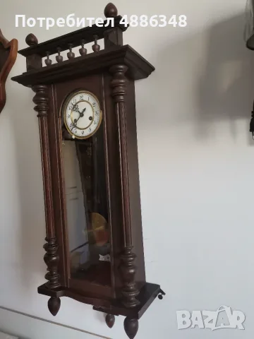 Голям стар часовник GUSTAV BECKER , снимка 3 - Стенни часовници - 55502634