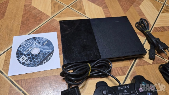PlayStation 2 PS2 Slim SCPH-90004 комплект, снимка 3 - PlayStation конзоли - 54512491