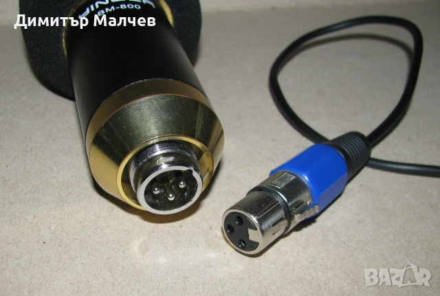 Качествен кондензаторен микрофон Yinger BM-800 работещ запазен, допълн. кабел, снимка 4 - Микрофони - 54977205