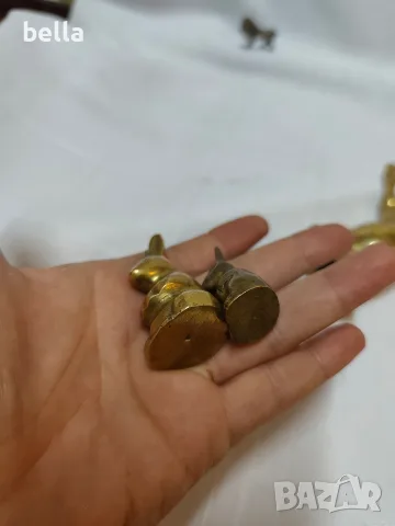 ЛОТ МАЛКИ БРОНЗОВИ ФИГУРКИ , снимка 7 - Антикварни и старинни предмети - 55672453