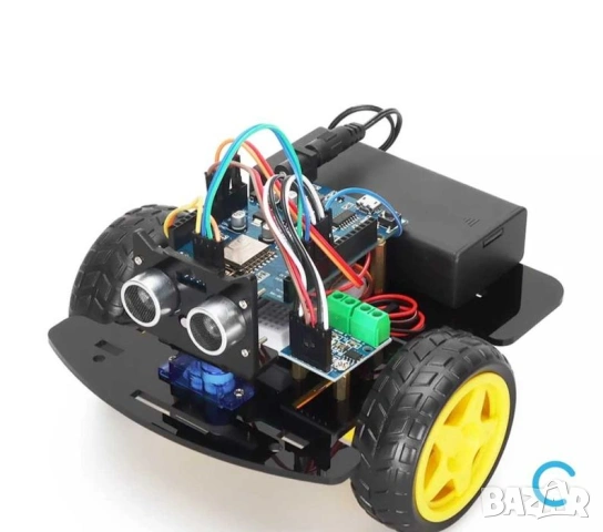 Ардуино 2-S, 2WD Car Kit Wifi Board Control by Mobile Ultrasonic+eM ( нова стока )