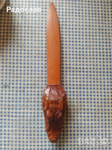 стар нож за писма Крокодил , снимка 3 - Други - 54107928