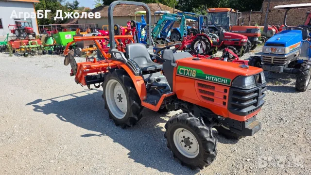 Японски трактор Kubota GB180 (Hitachi CTX18) с фреза, 4x4, 18 кс., АграБГ Джолев , снимка 6 - Селскостопанска техника - 55636404