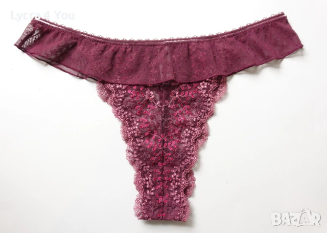 Etam M/L луксозни бразилиани с бродерии на цветя., снимка 3 - Бельо - 54175213