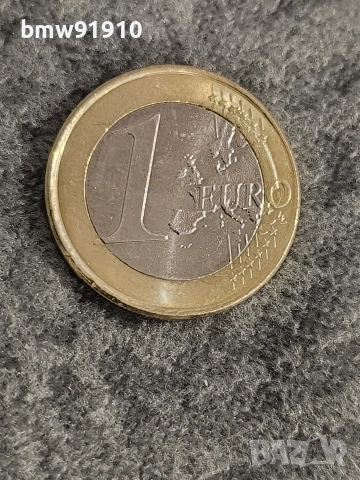 1 евро Хърватска с грешки (отпред на монетата и в картата на Европа), снимка 4 - Нумизматика и бонистика - 54018095