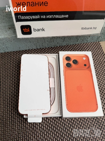 НОВ⚠️512GB✖️ iPhone 17 Pro ⚠️Лизинг от 49€/м ❗️Cosmic Orange 🍊 ✖️ГАРАНЦИЯ❗️, снимка 5 - Apple iPhone - 54204238